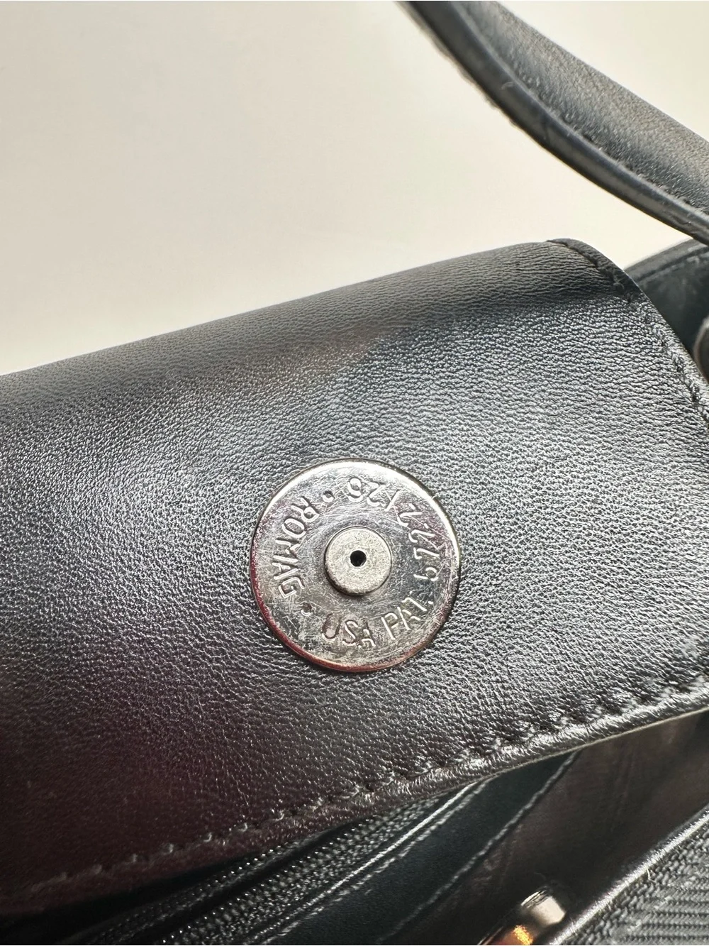 Vintage Coach Mercer 7417 Black Twill Leather Mini Satchel Y2K